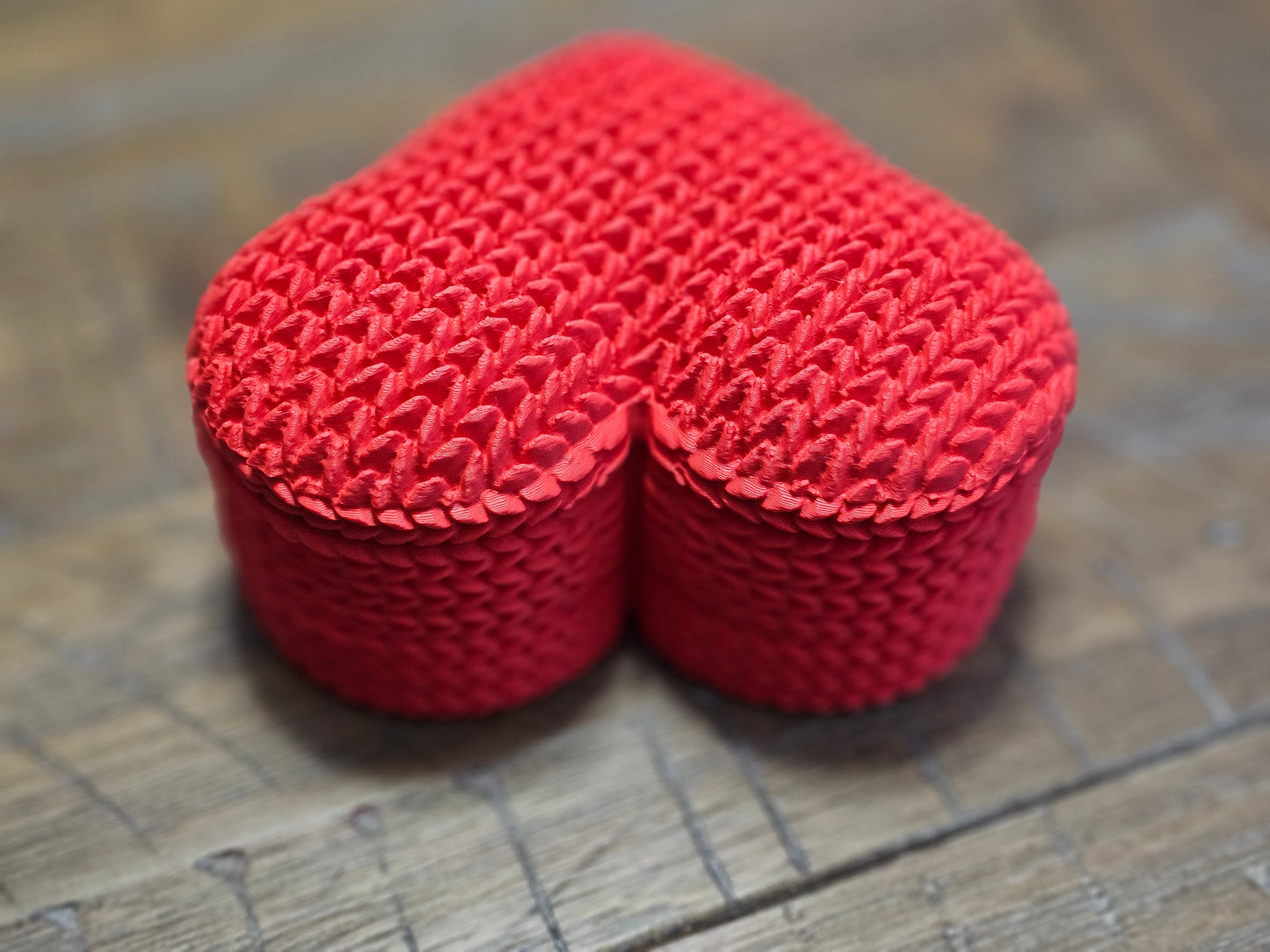 Heart Shaped Jewelry Box Crochet