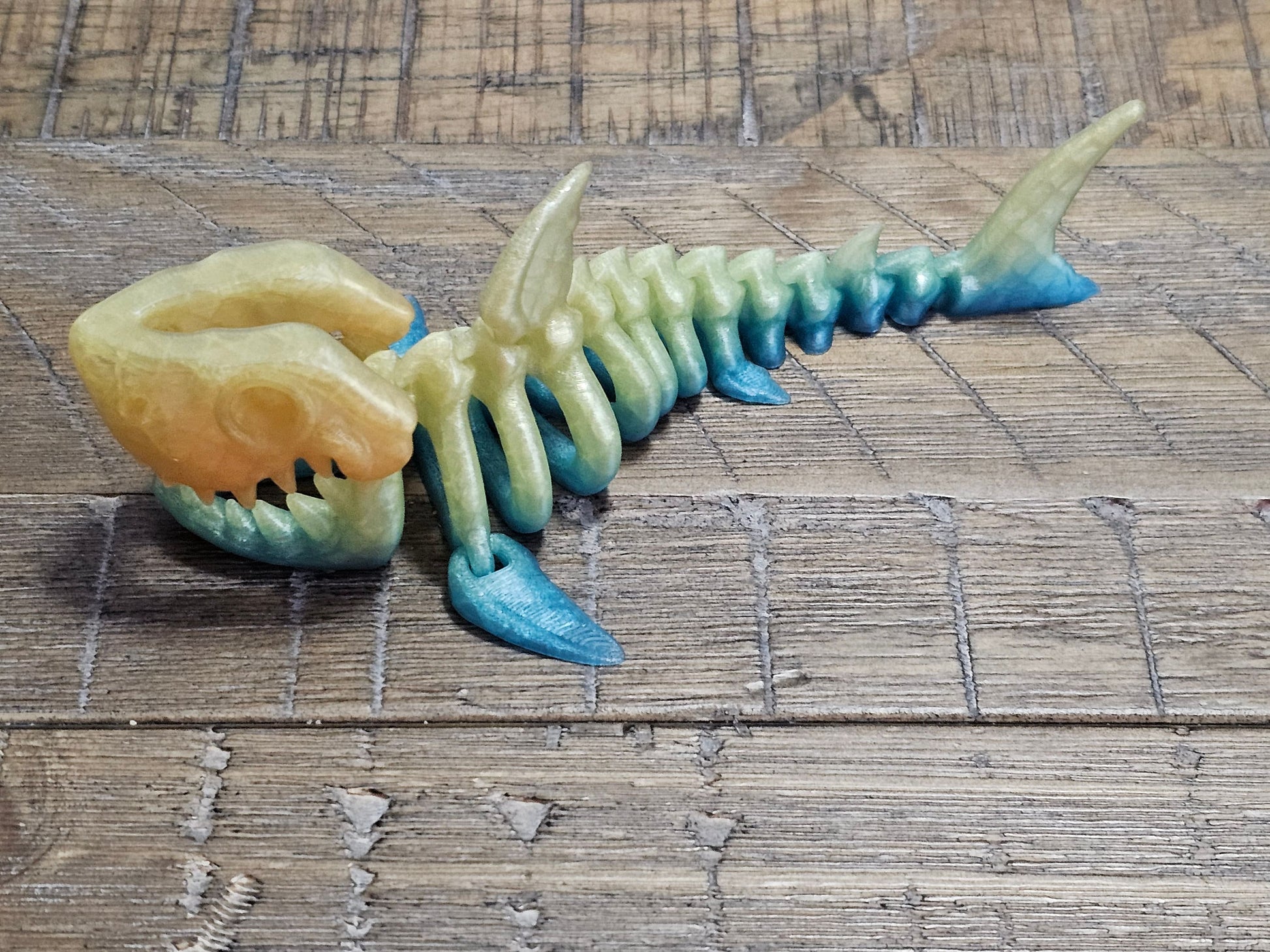 7.5" Flexi Skeleton Shark with moving mouth!