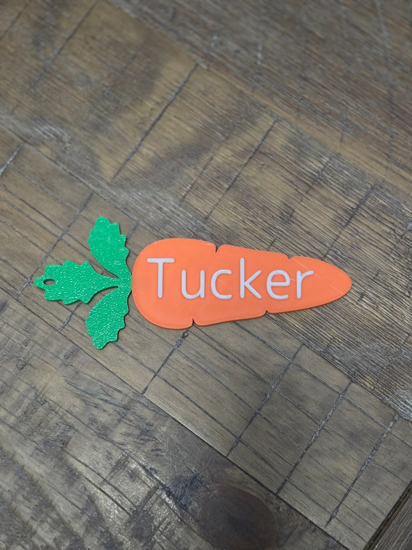 Customizable Name Carrot Easter Basket Tags