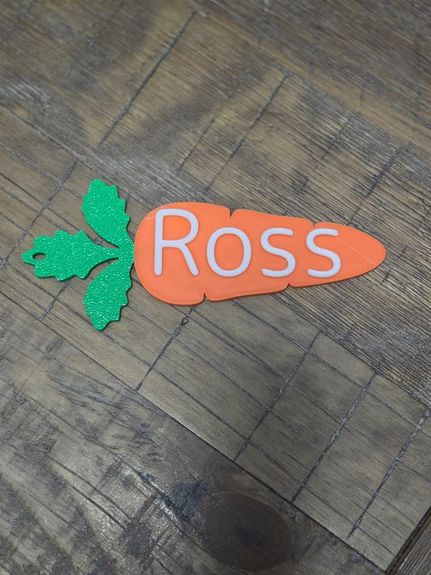 Customizable Name Carrot Easter Basket Tags