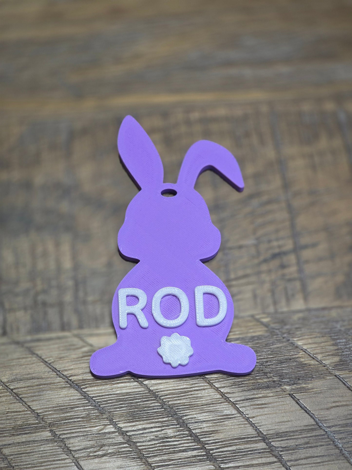 Easter Basket Tag with Customizable Initials