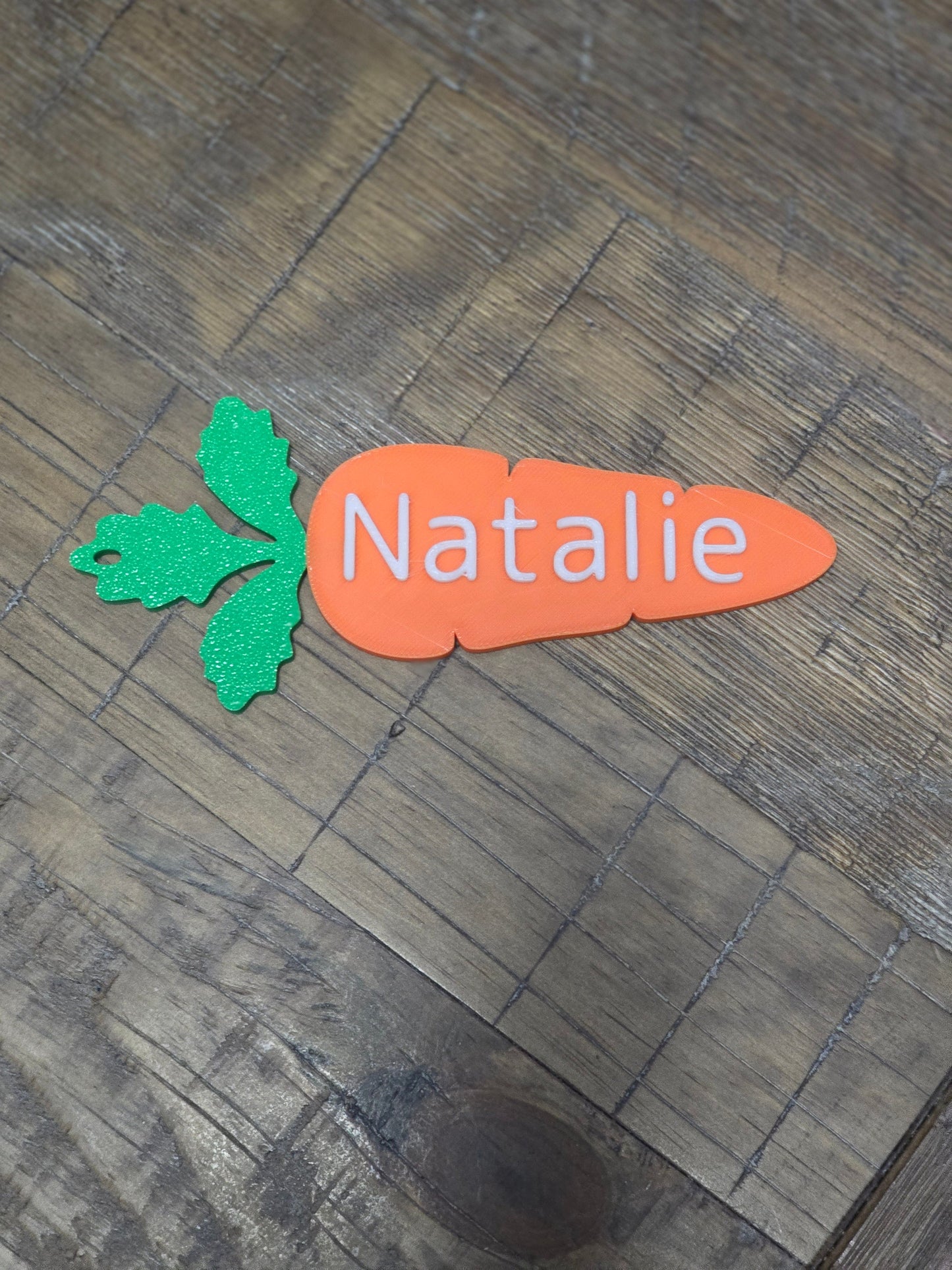 Customizable Name Carrot Easter Basket Tags