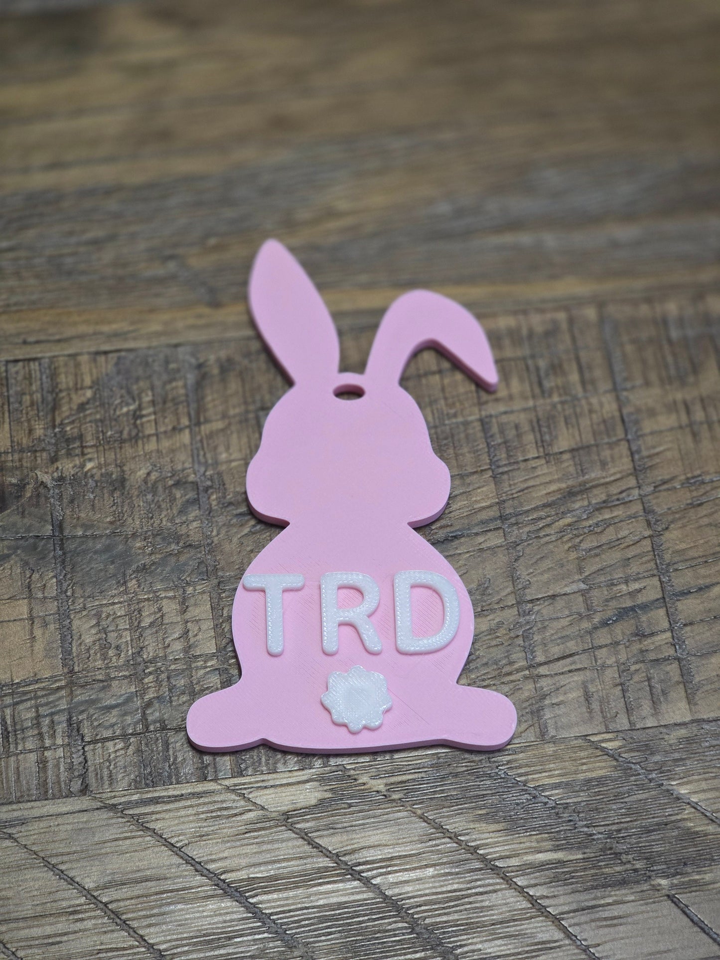 Easter Basket Tag with Customizable Initials