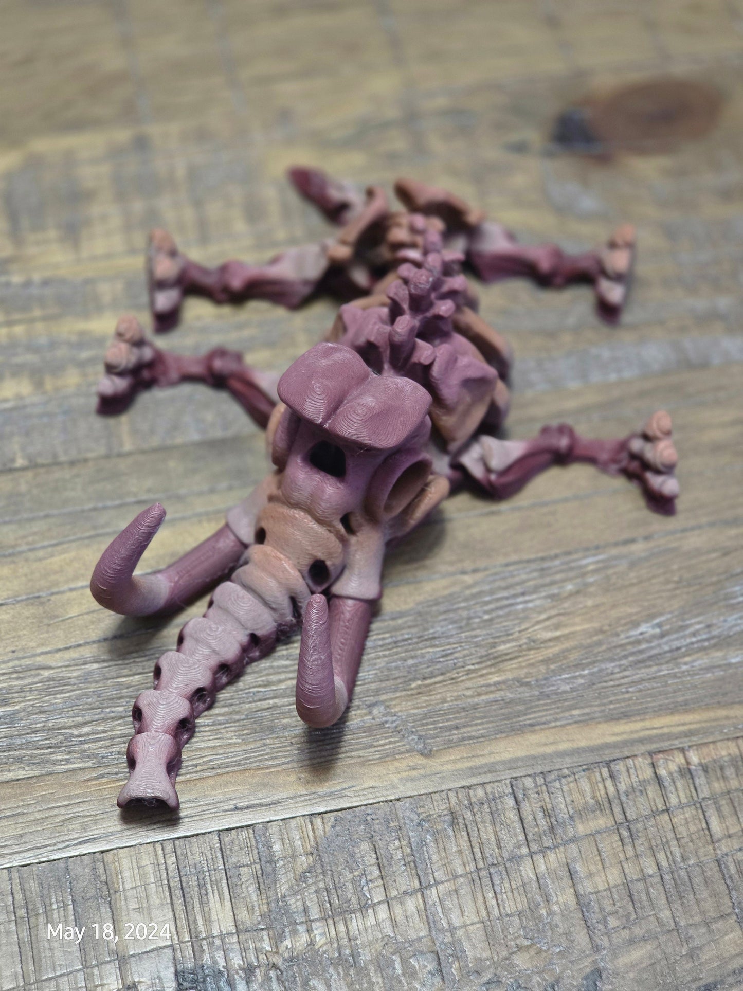 Flexible Wooly Mammoth Skeleton Toy Fidget