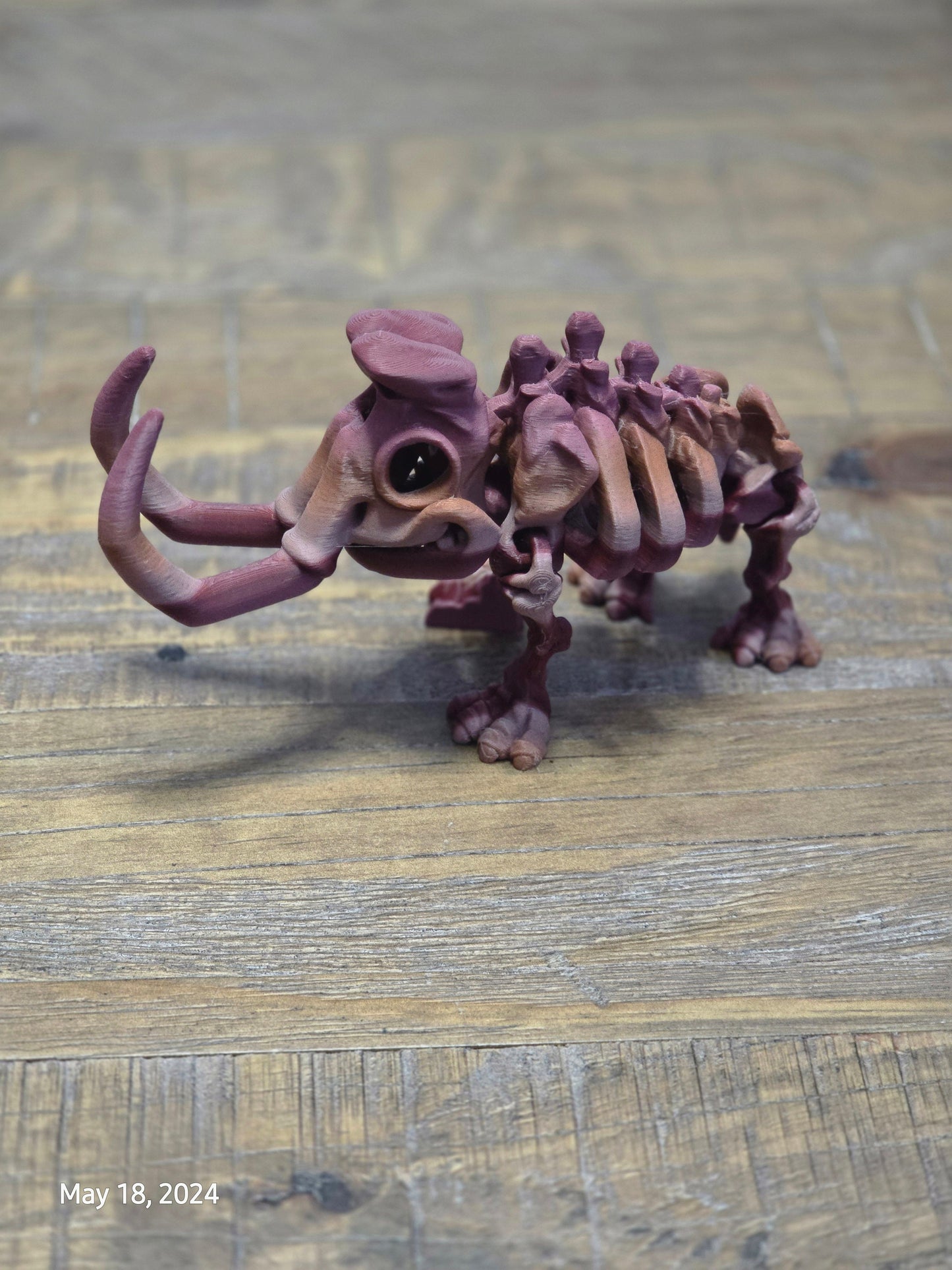 Flexible Wooly Mammoth Skeleton Toy Fidget