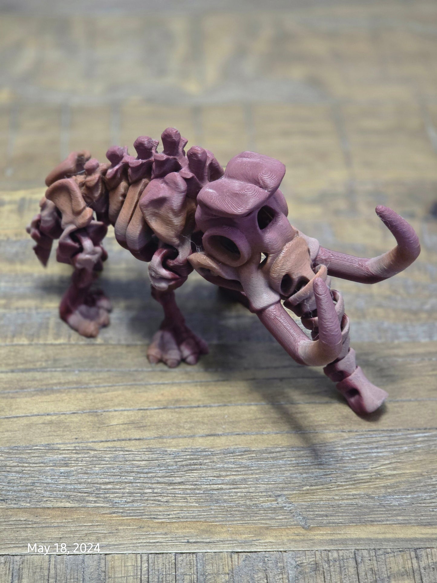 Flexible Wooly Mammoth Skeleton Toy Fidget