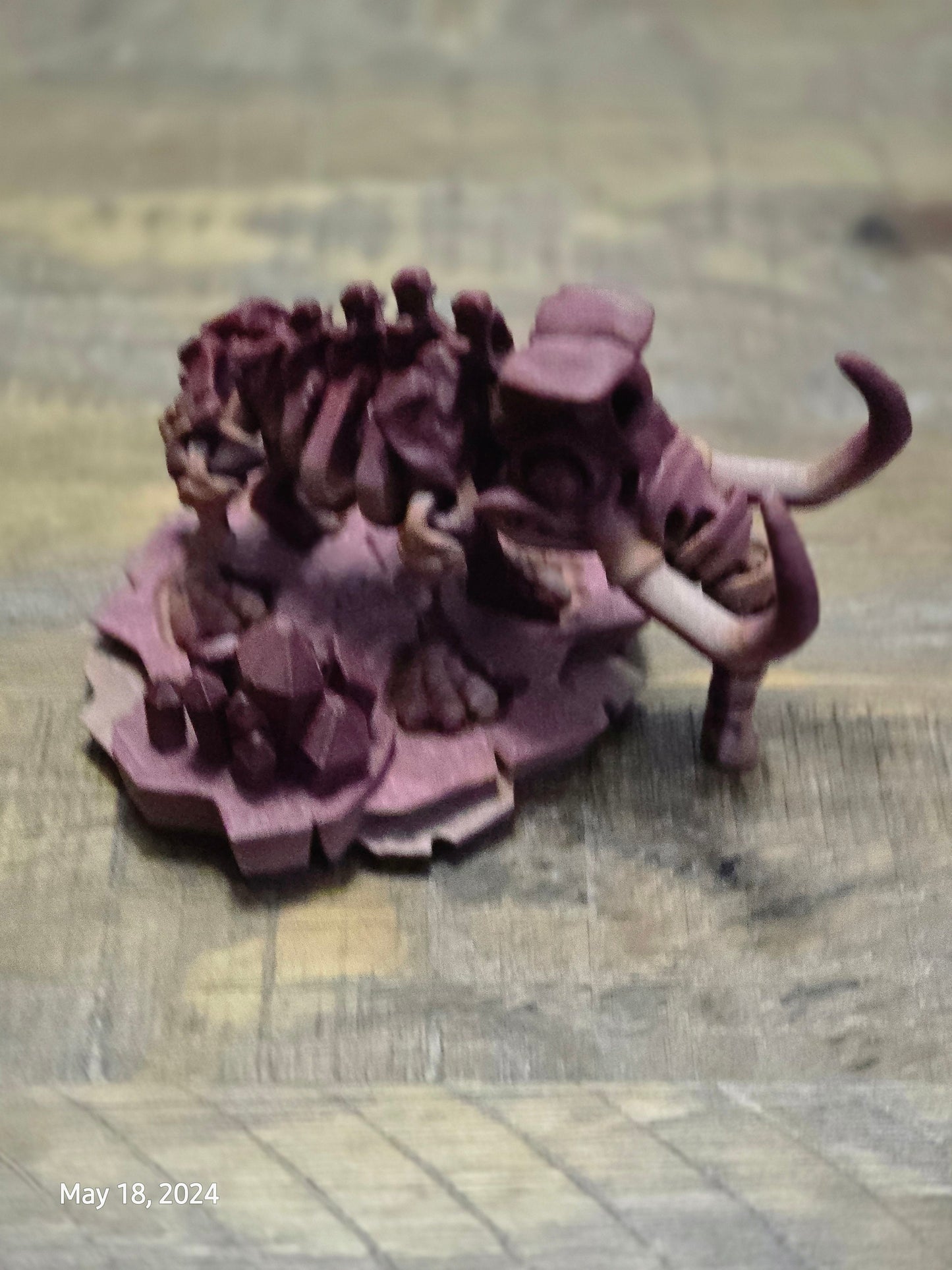 Flexible Wooly Mammoth Skeleton Toy Fidget