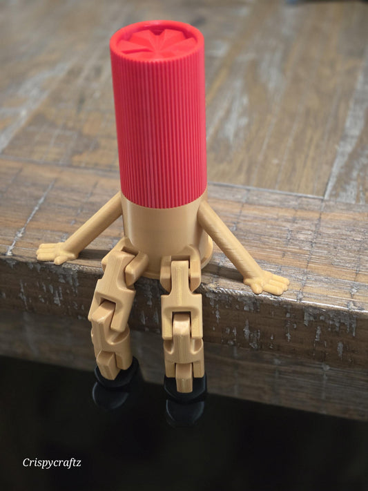 Shot Gun Shell Buddy with arms & Flexi Legs